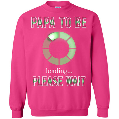 Papa To Be Loading Please Wait T-shirt Heliconia