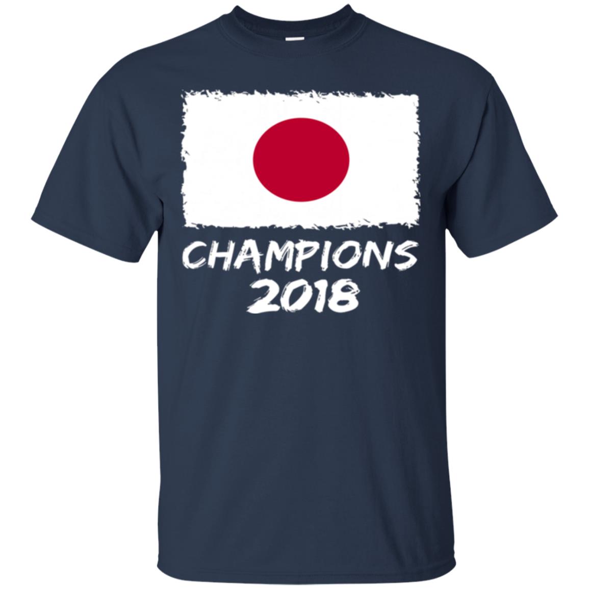 Football Lover T-shirt Japan Champions 2018 T-shirt Navy