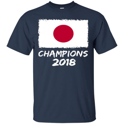 Football Lover T-shirt Japan Champions 2018 T-shirt Navy