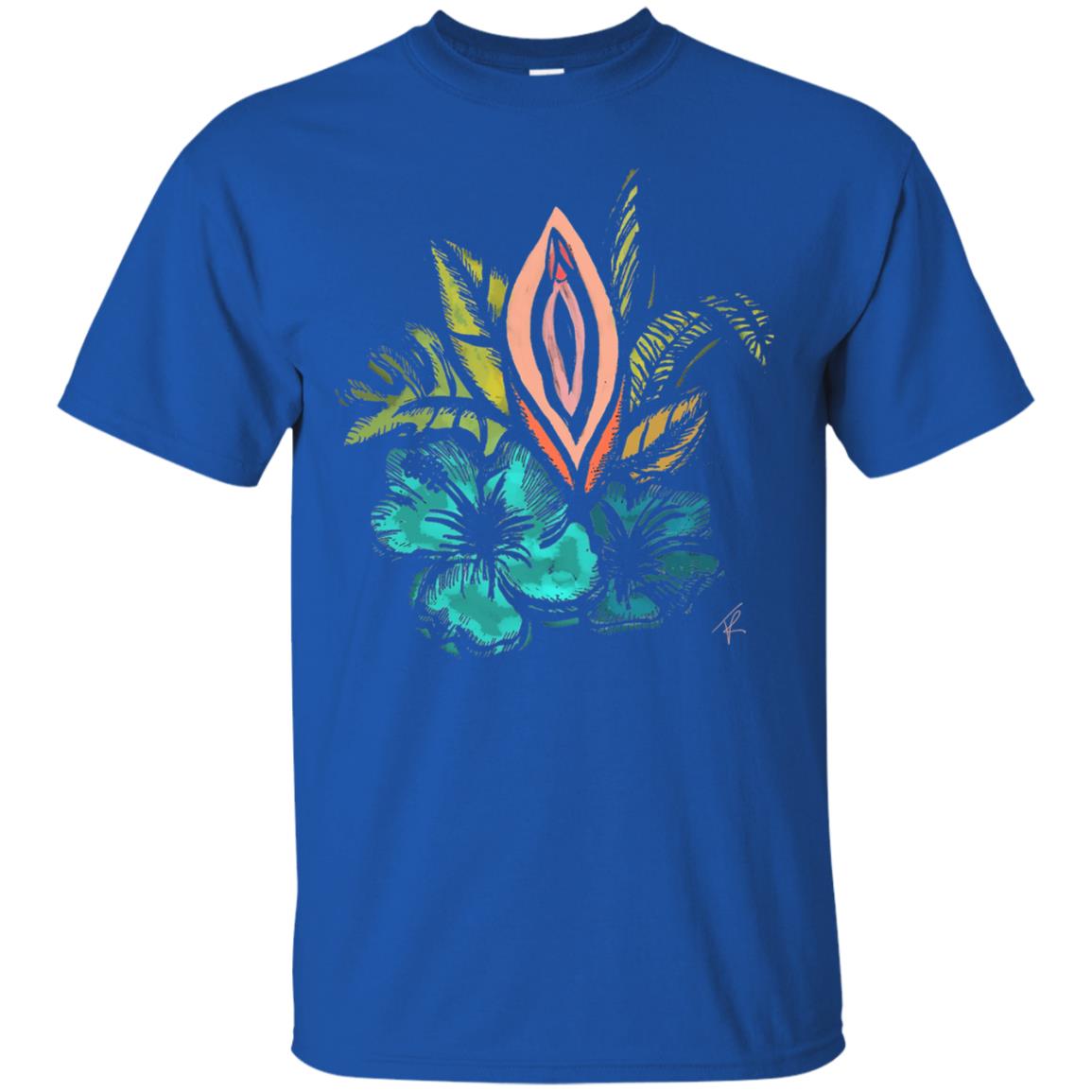Vagina Tropical T-shirt Royal