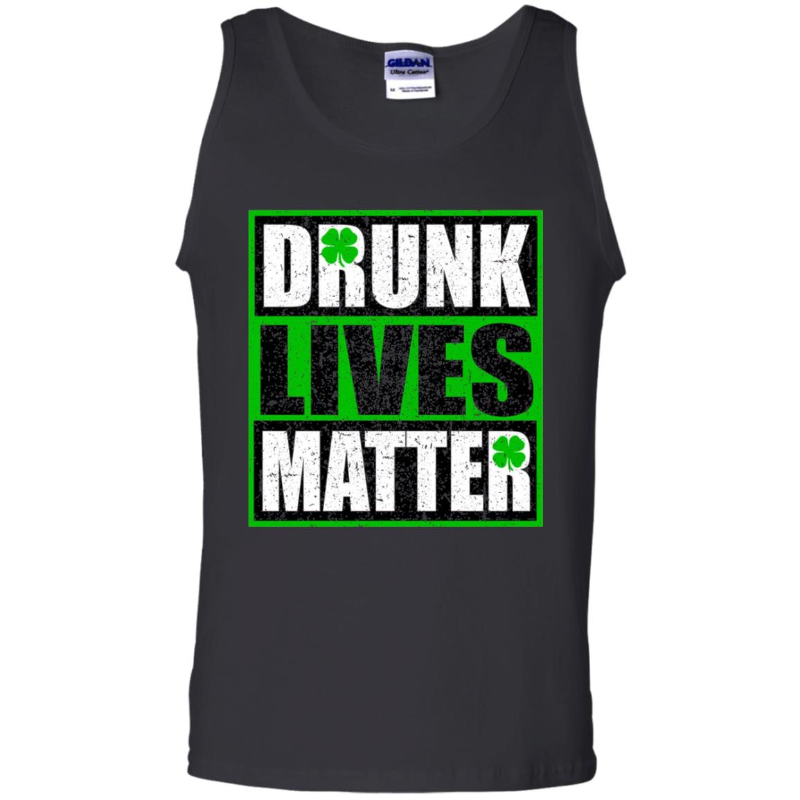 Vintage Drunk Lives Matter Saint Patrick_s Day T-shirt Black