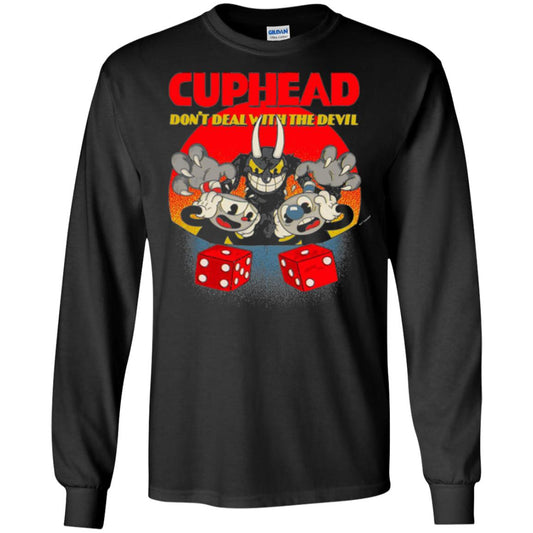 Gamer T-shirt Cuphead Don_t Deal With The Devil Black