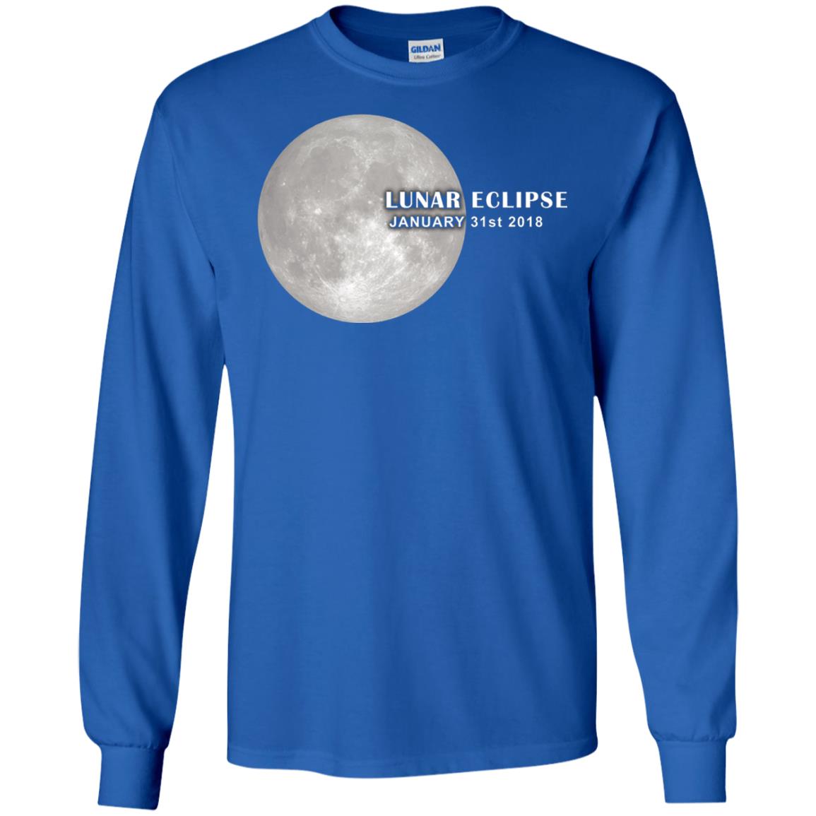 Eclipse January 31st 2018 Total Lunar Eclipse Shirts Royal