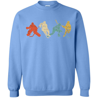 Classic Vintage Style Ice Hockey T-shirt Carolina Blue