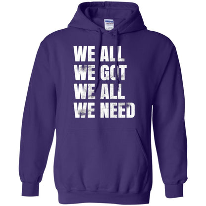 We All We Got We All We Need T-shirt Fly Eagles Purple