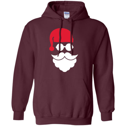 Christmas Shirt Santa Claus Face Maroon