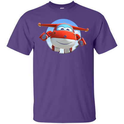 Super Wings Jett Movie Lover T-shirt Purple