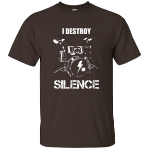 Drummer T-shirt I Destroy Silence