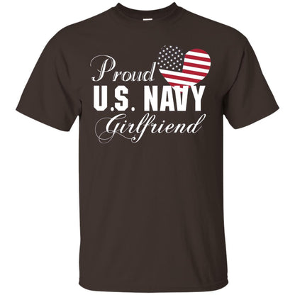 Pride U.s. Army Shirt Proud Navy Girlfriend Heart Dark Chocolate