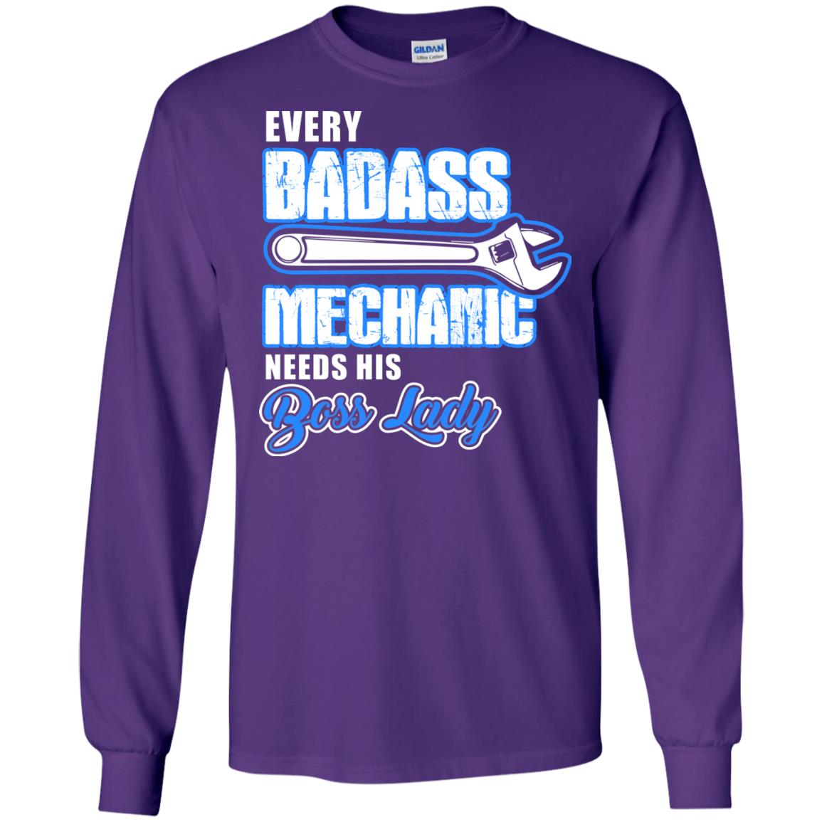 Every Badass Mechanic Needs His Boss Lady Shirt Purple