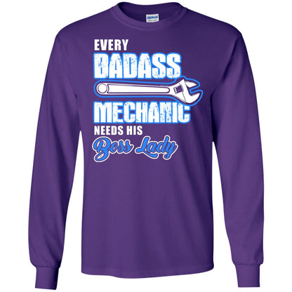 Every Badass Mechanic Needs His Boss Lady Shirt Purple