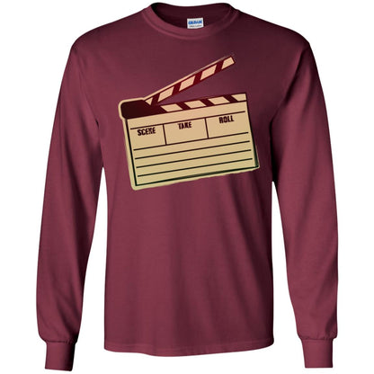 Movie Clapper Filmmaker Film Student Shirt Maroon