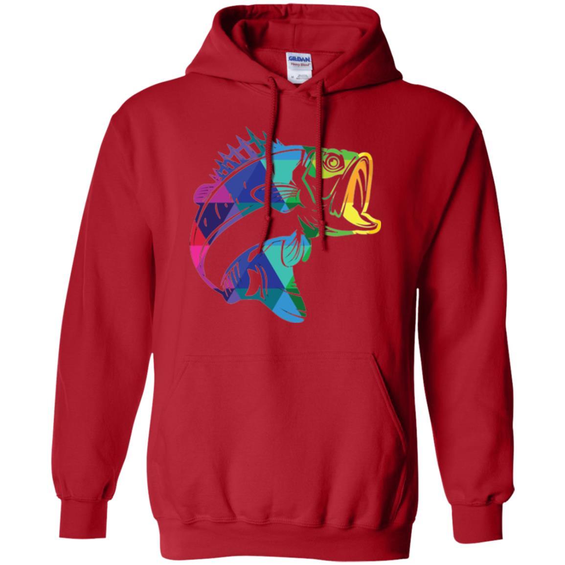 Fisherman T-shirt Fish For Bass Red