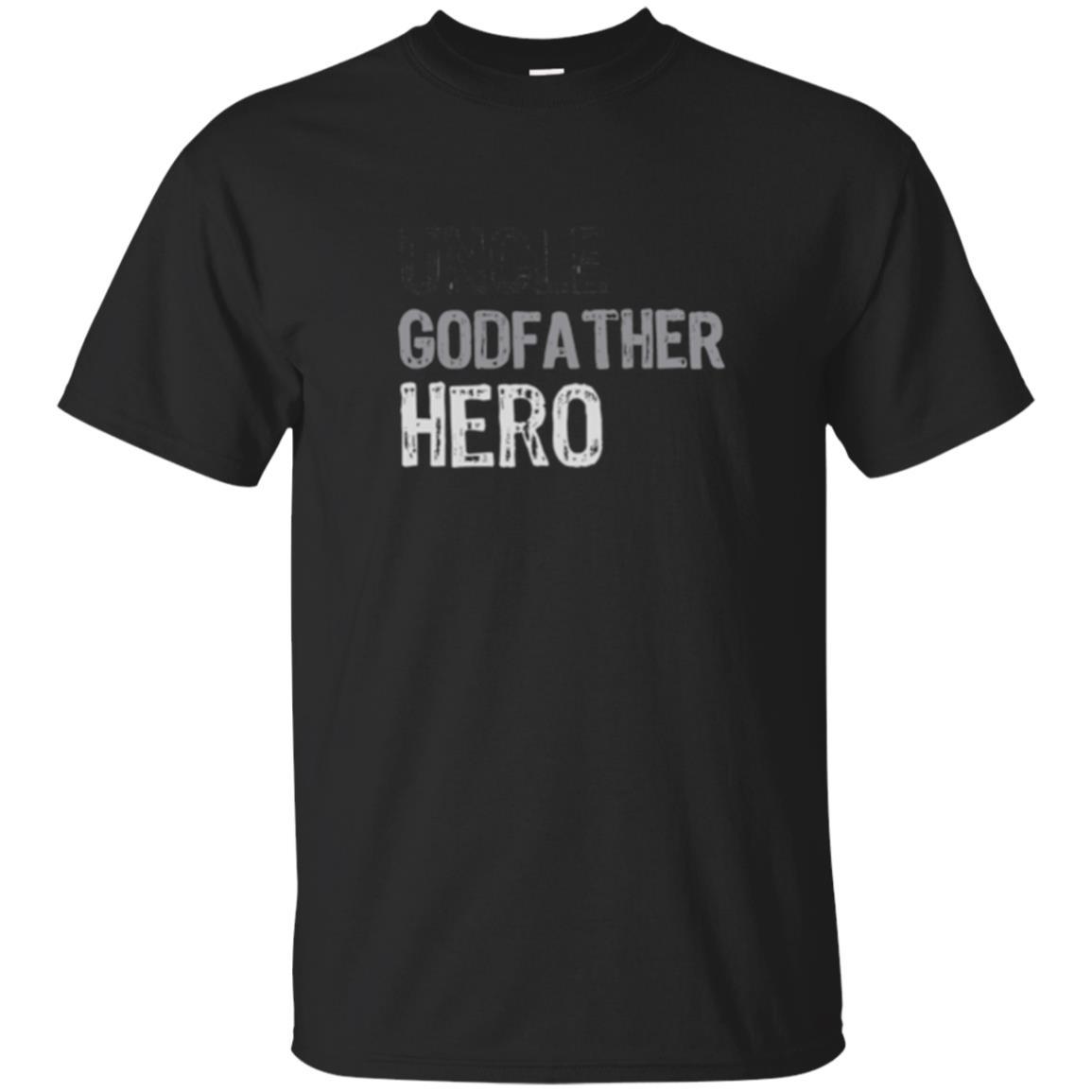 Daddy T-shirt Uncle Godfather Hero T-shirt Black