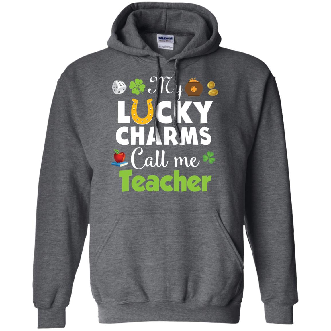 My Lucky Charms Call Me Teacher St Patricks Day T-shirt Dark Heather