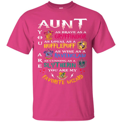 Aunt My Favorite Wizard Harry Potter Fan T-shirt Heliconia