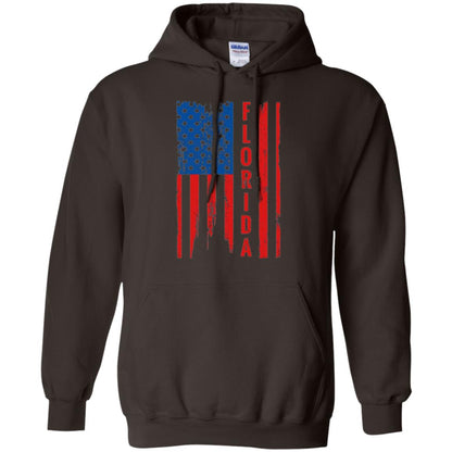 Florida State T-shirt American Flag Dark Chocolate