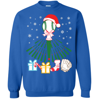 Baseball Christmas T-Shirt Royal