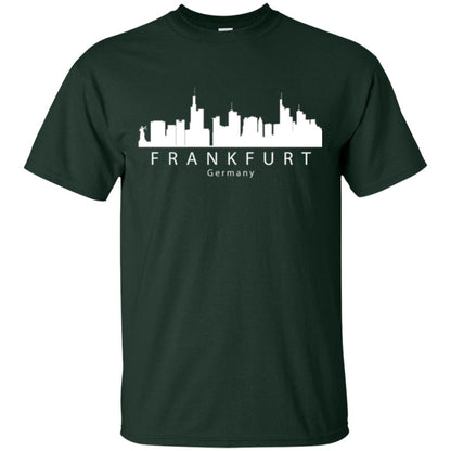 Frankfurt Germany Skyline T-shirt Forest Green