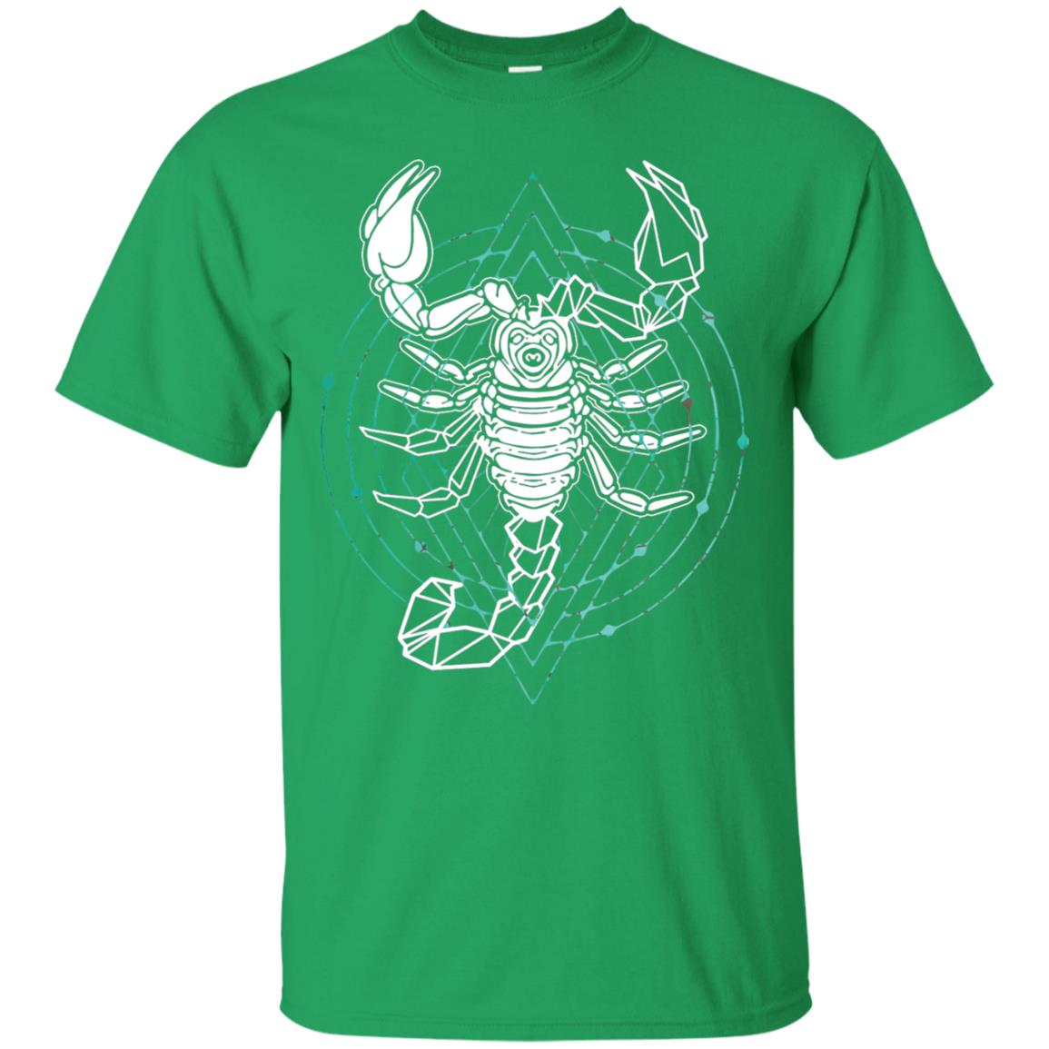 Scorpion Geometric Tribal Design T-shirt Irish Green