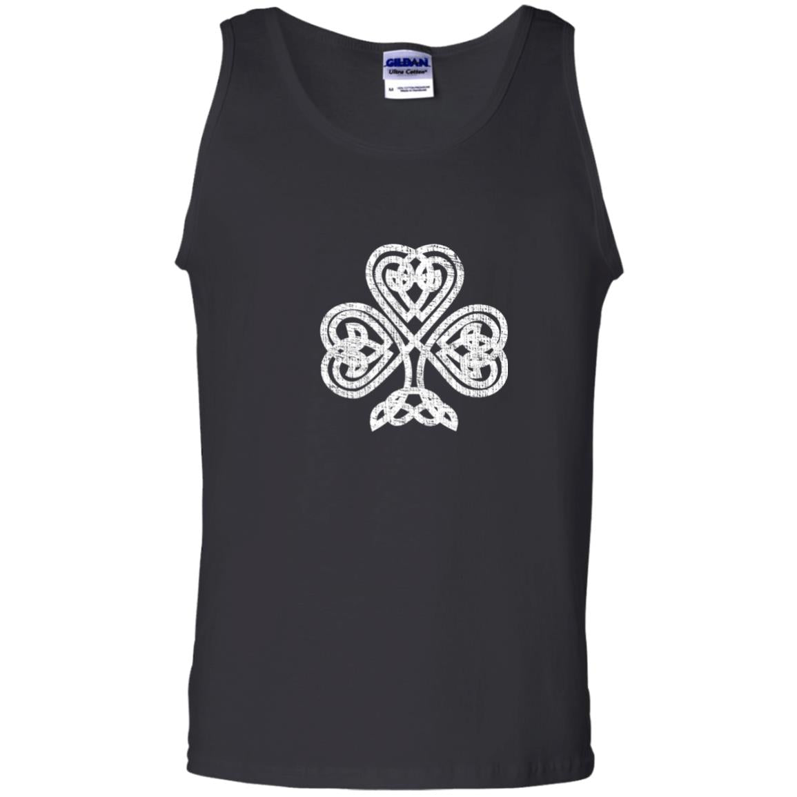 Irish Shamrock Knot Symbol St. Patrick_s Day T-shirt Black