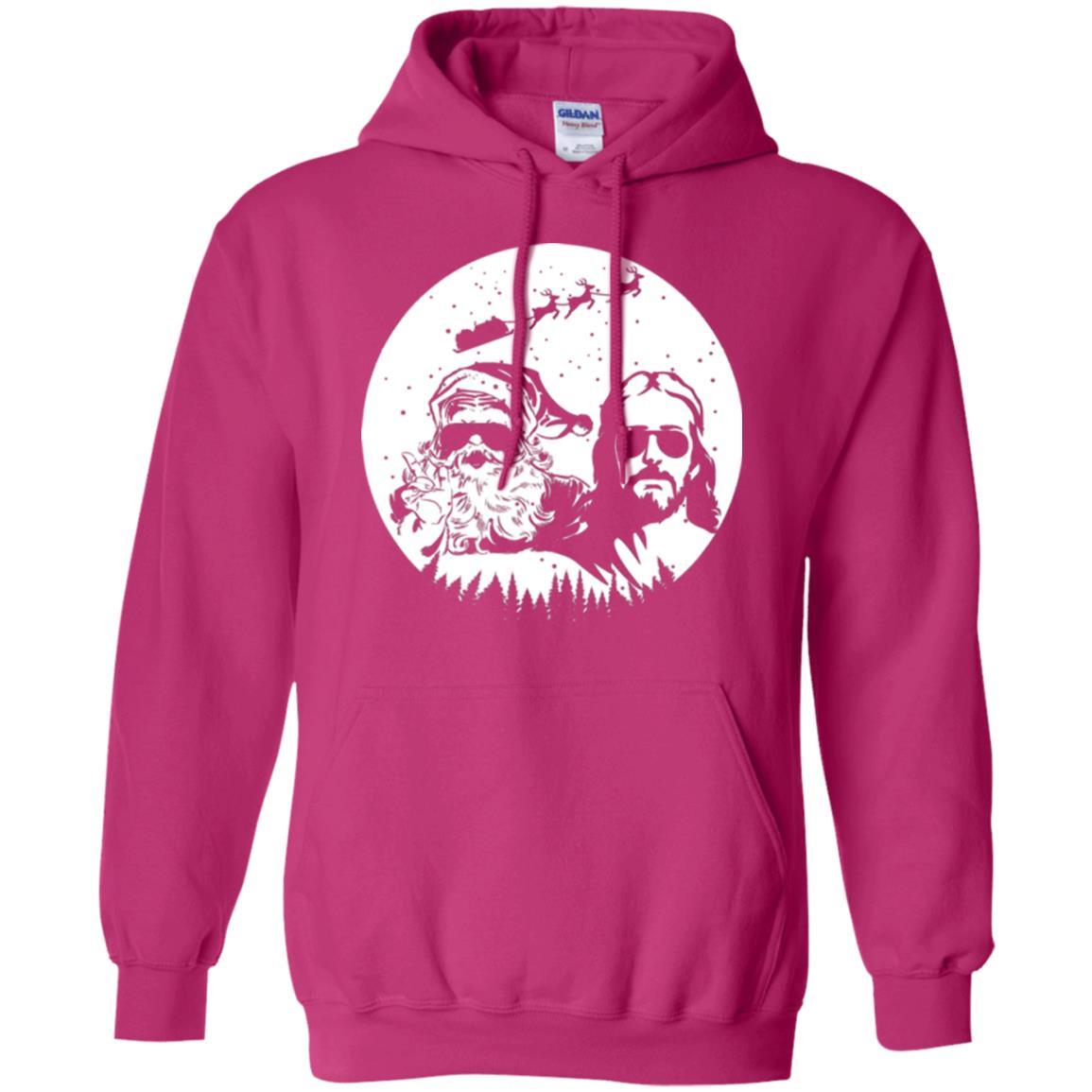 Christmas T-shirt Jesus And Santa Claus Heliconia