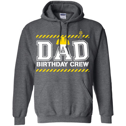 Dad Birthday Crew Construction Worker Shirt Daddy Dark Heather
