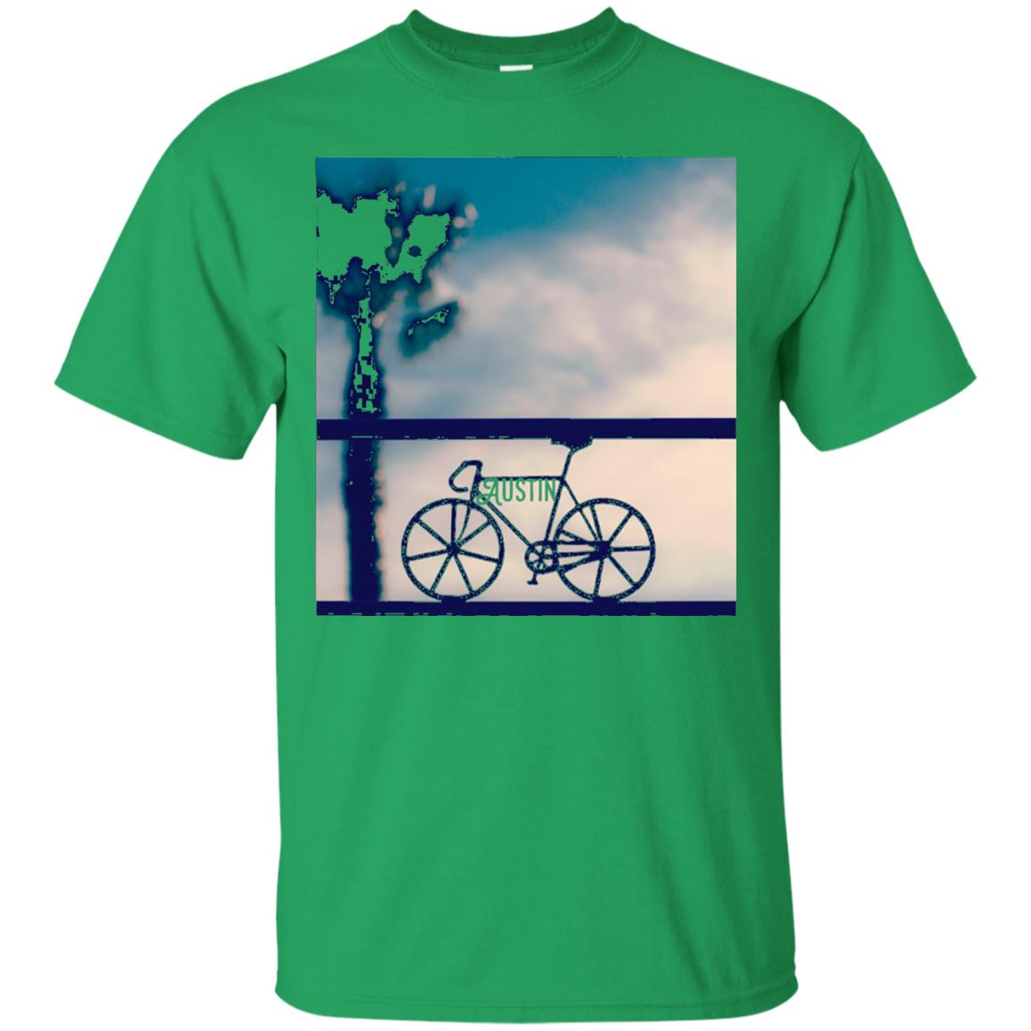 Biking In Austin T-shirt Irish Green