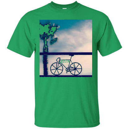 Biking In Austin T-shirt Irish Green