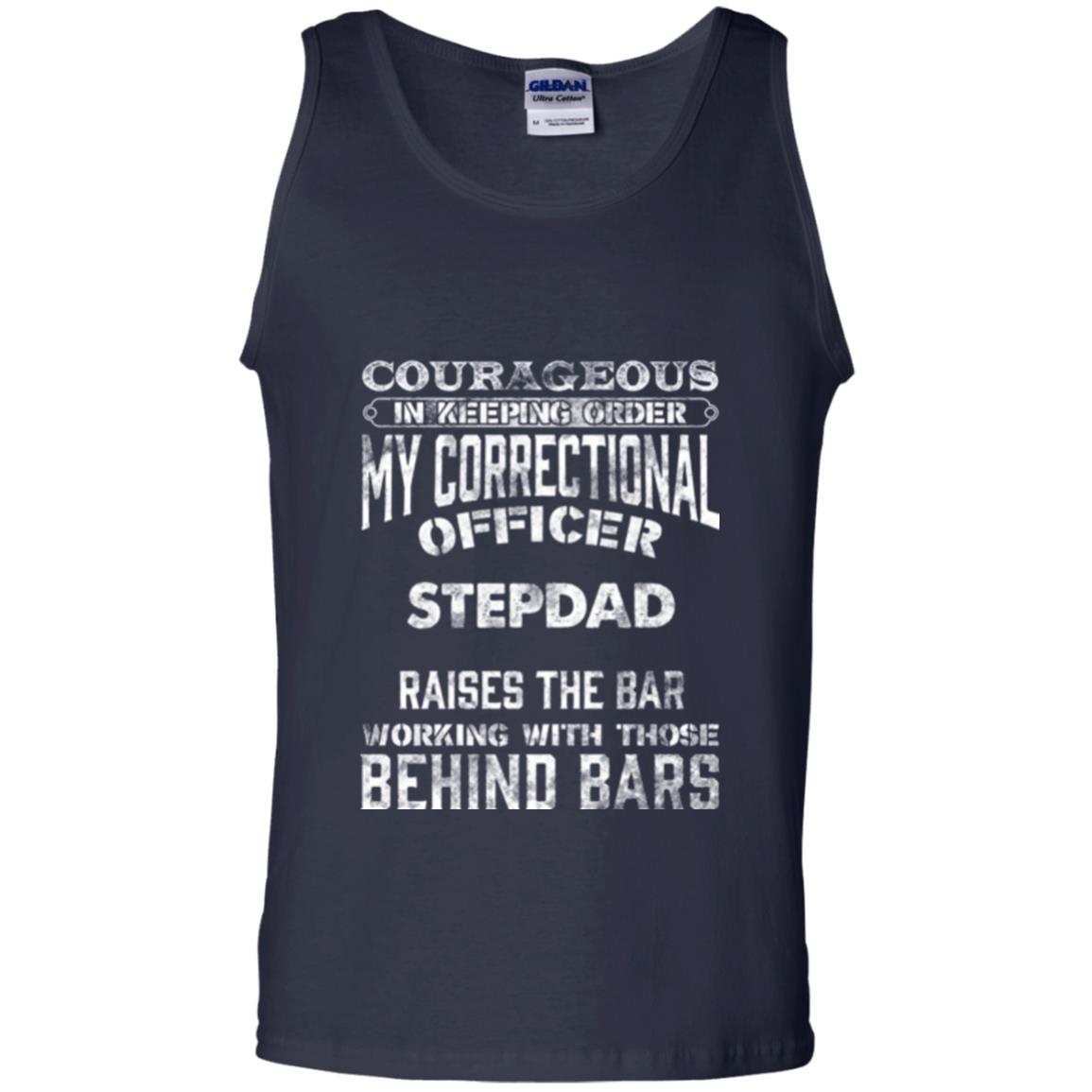 Daddy T-shirt Correctional Officer Step Dad Support Navy