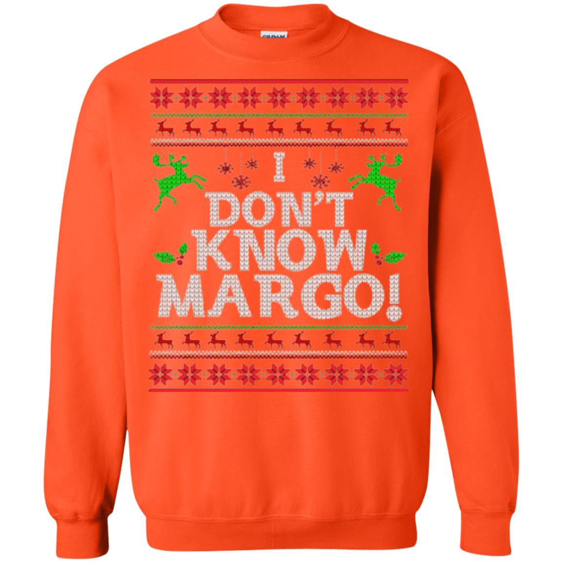 Christmas T-shirt I Don't Know Margo Orange