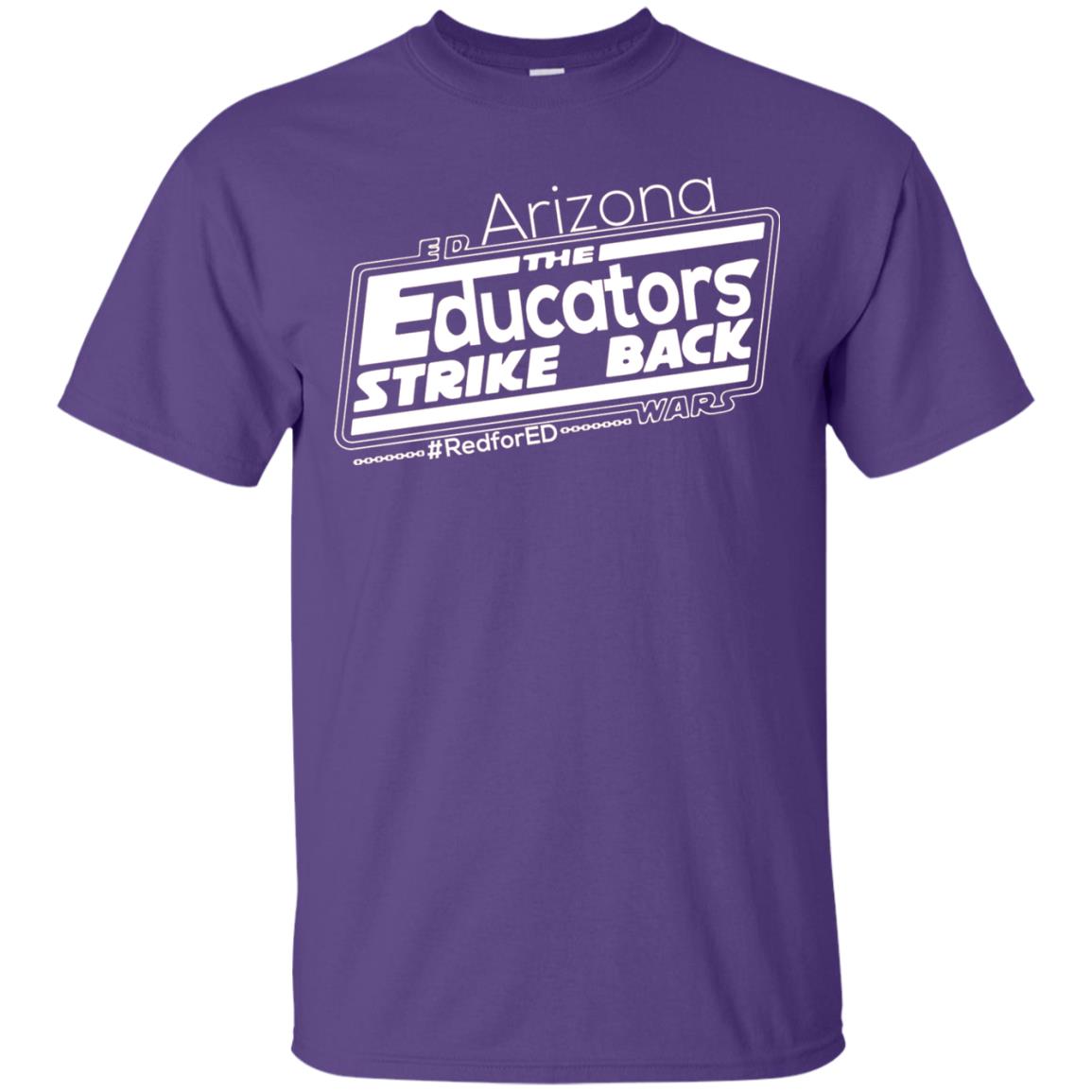 Arizona Teacher Tshirt Red For Ed Arizona The Educators Strike Back Purple