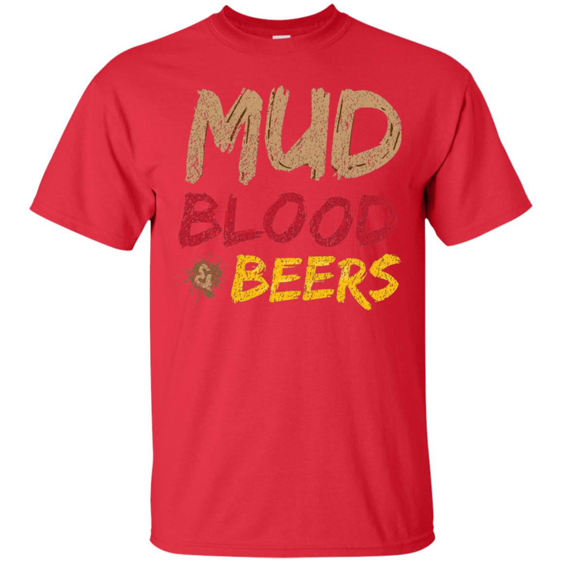 Mud Blood Beers Awesome Team T-shirt Red