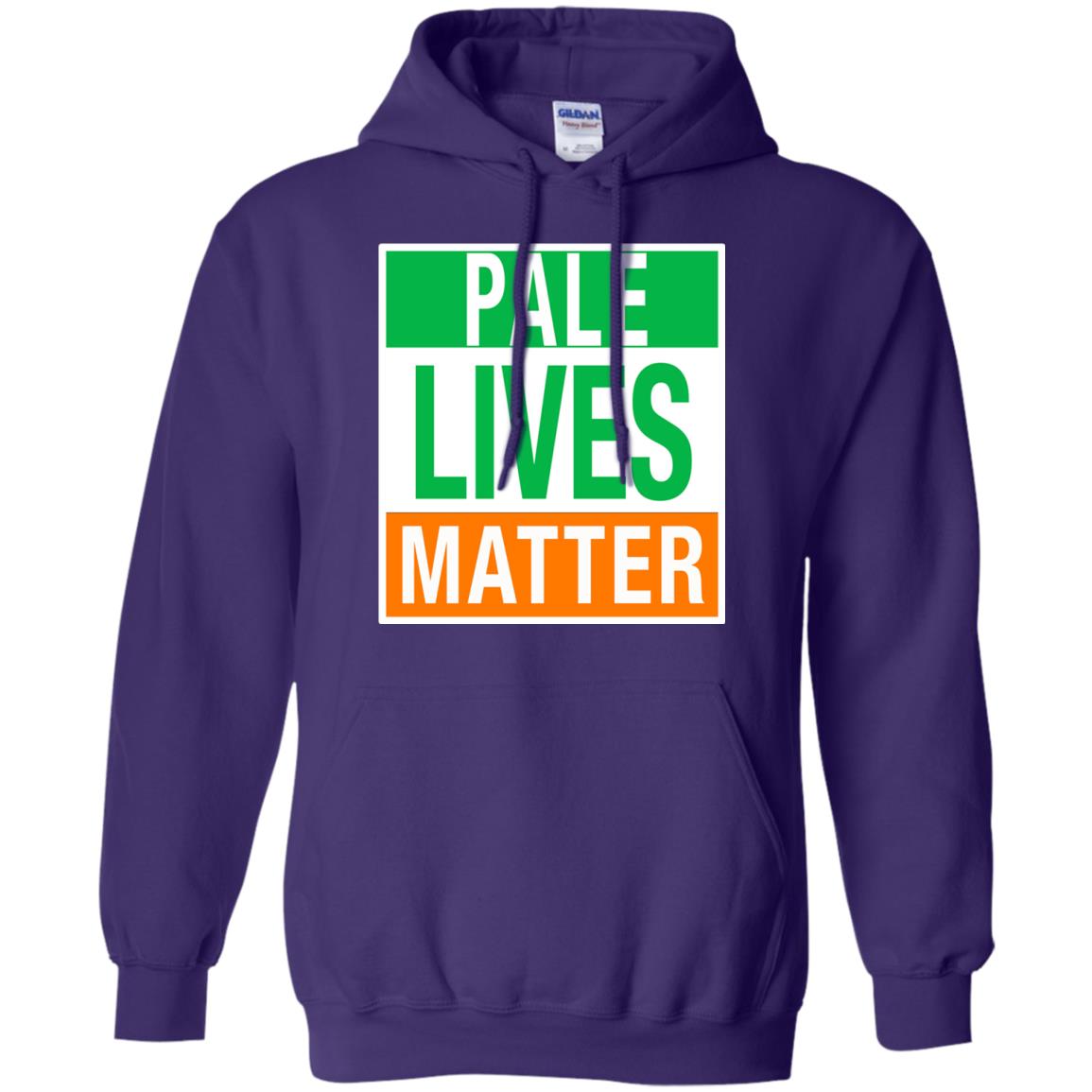 Saint Patrick_s Day T-shirt Pale Lives Matter Purple
