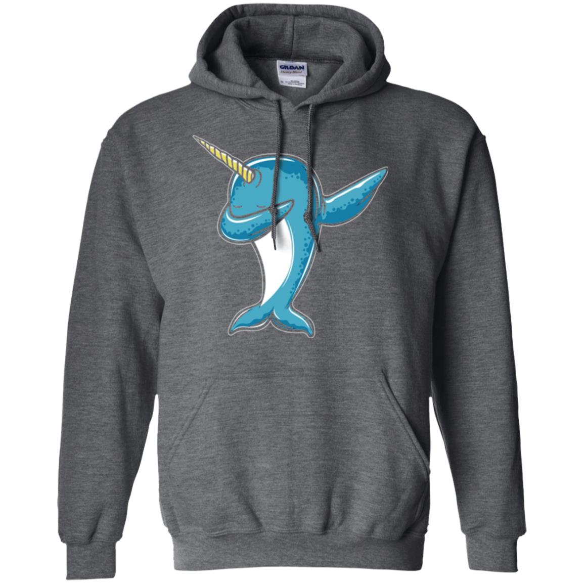 Dabbing Narwhal T-shirt Dark Heather