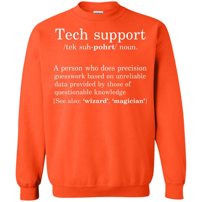 Computer Nerd T-shirt Tech Support Definition Orange