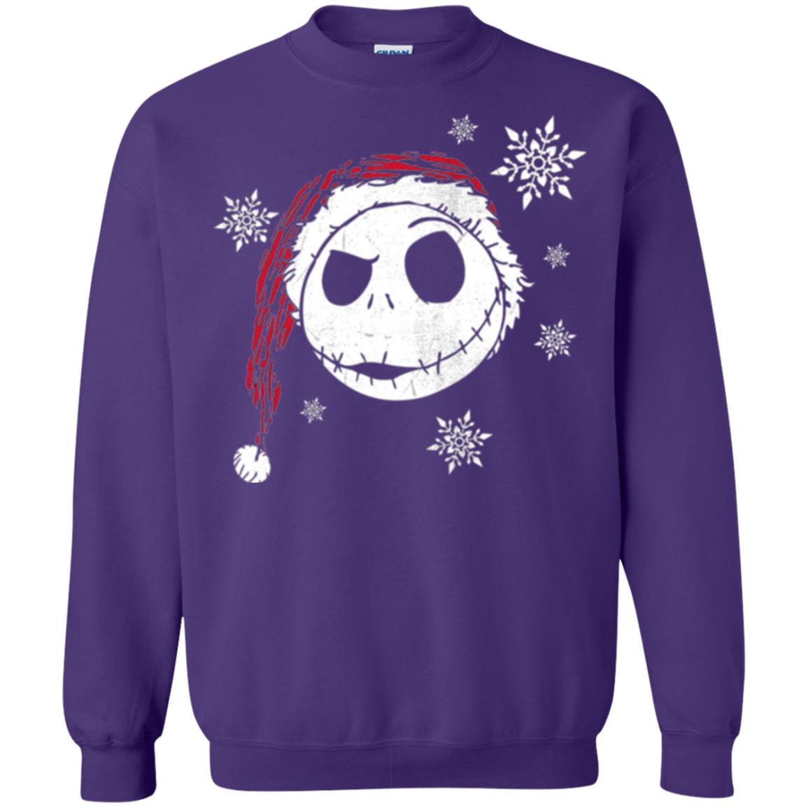 Christmas T-shirt Disney Nightmare Before Christmas Snowflake Purple