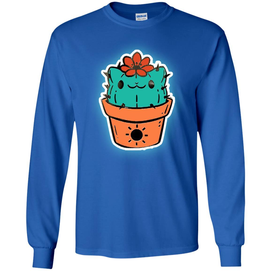 Cat Lovers T-shirt Catcus Royal