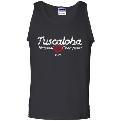 Football T-shirt Alabama Tuscaloha National Champions 2017 Black