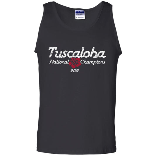 Football T-shirt Alabama Tuscaloha National Champions 2017 Black