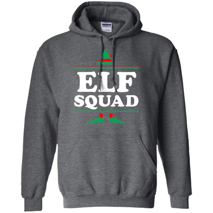 Christmas T-shirt Elf Squad Holiday Family Group Matching Dark Heather