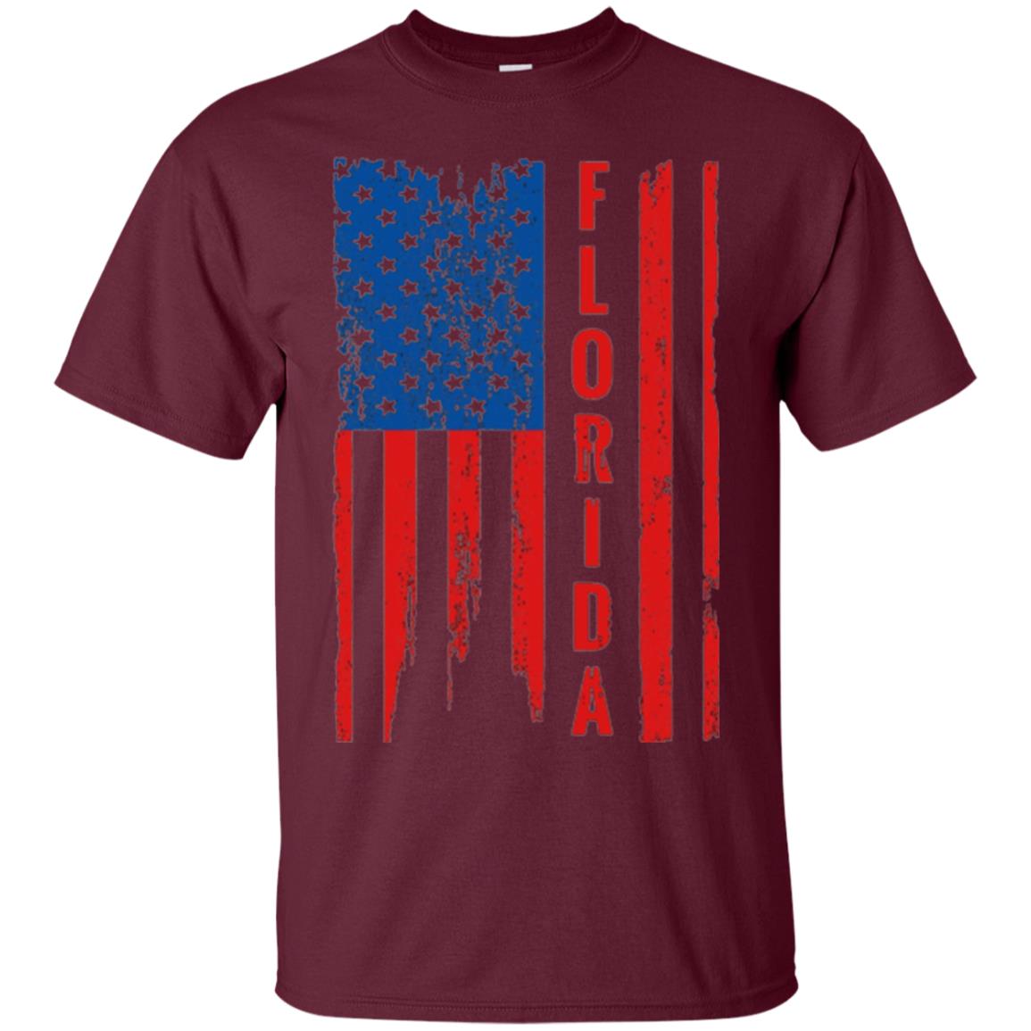 Florida State T-shirt American Flag Maroon