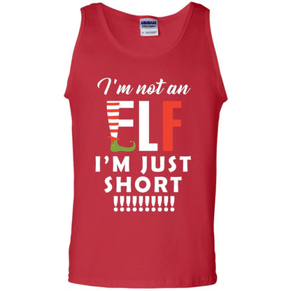 Christmas T-shirt I'm Not An Elf I'm Just Short Red