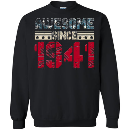 Awesome Since Legends Born In 1941 77 Years Old Birthday Shirt For Dad Or Papa Black