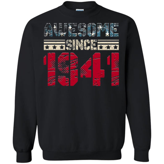 Awesome Since Legends Born In 1941 77 Years Old Birthday Shirt For Dad Or Papa Black