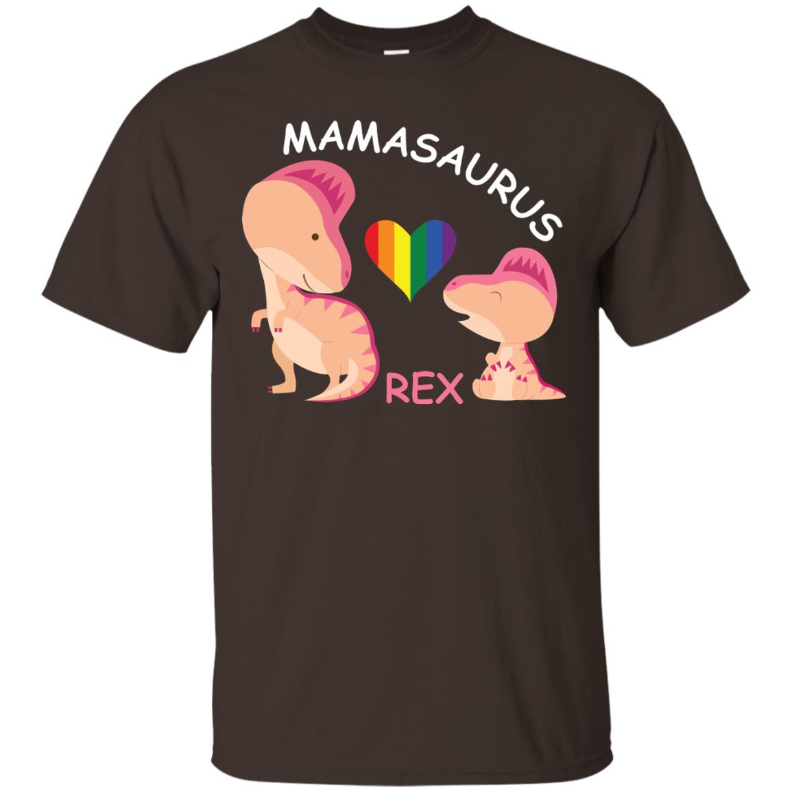 Mamasaurus Rex Lgbt Shirt Dark Chocolate