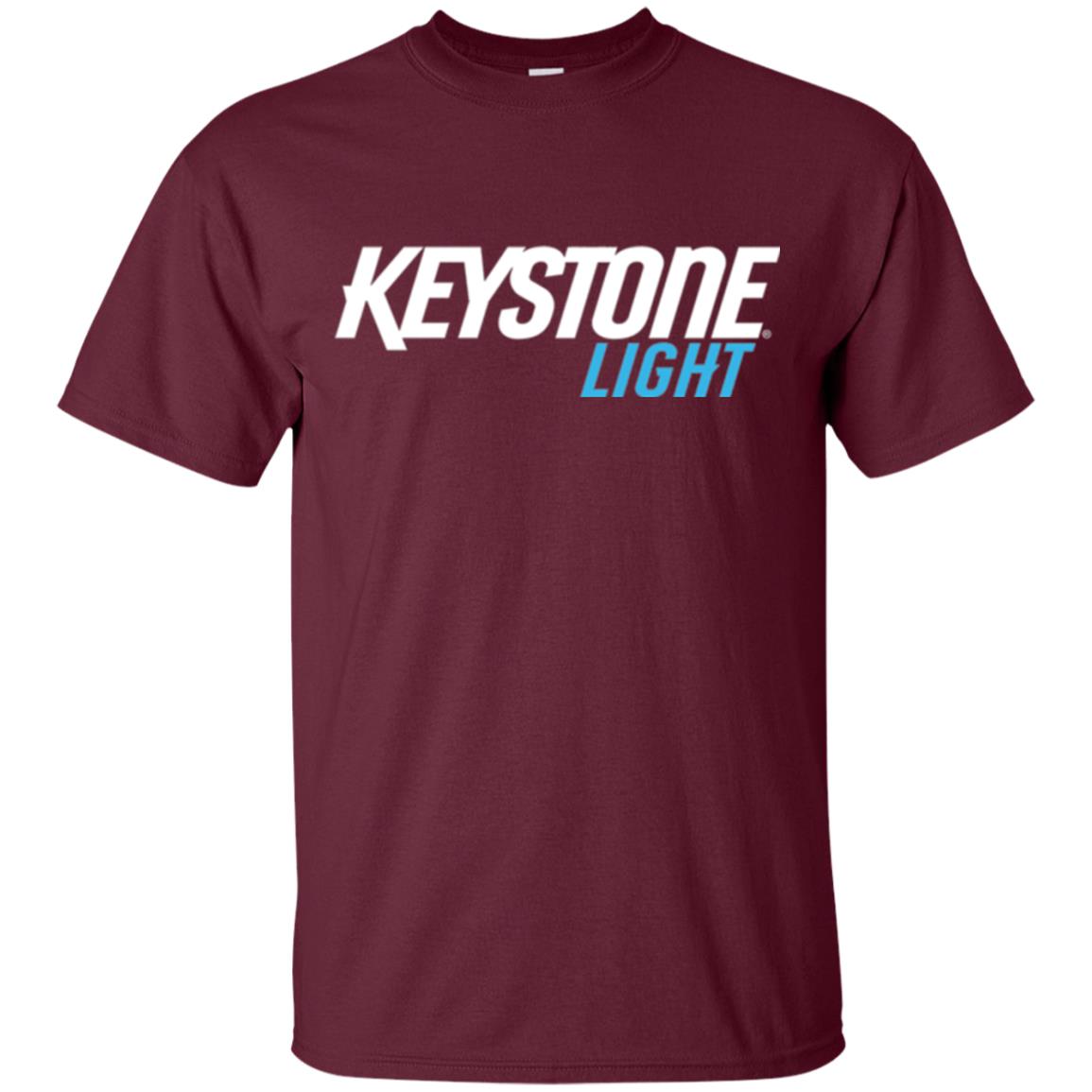 Keystone Light Beer T-shirt Maroon