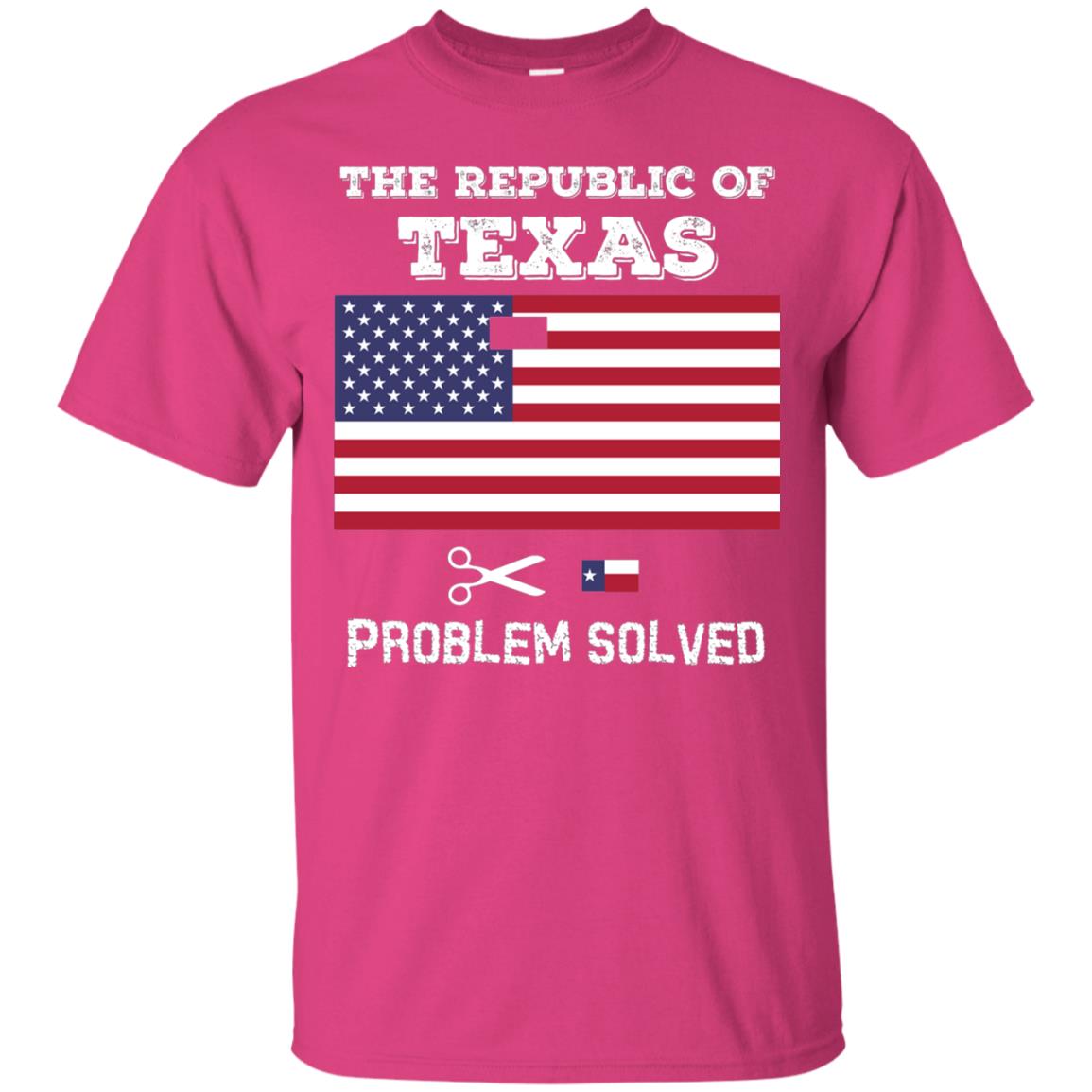 Republic Of Texas Problem Solved T-shirt Heliconia