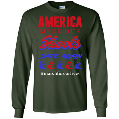 America Make Our Schools Safe Again Forest Green