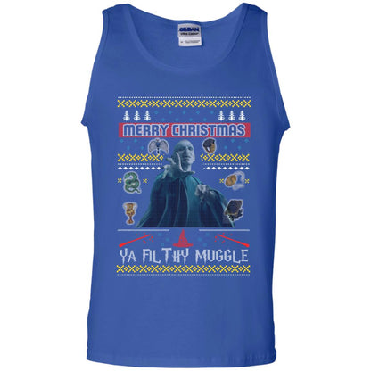 Merry Christmas Ya Filthy Muggle Harry Potter Fan T-shirtG220 Gildan 100% Cotton Tank Top